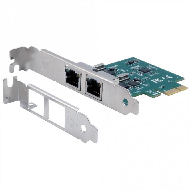 EX-60102 2-Port 1Gigabit PCIe Netzwerkkarte 
