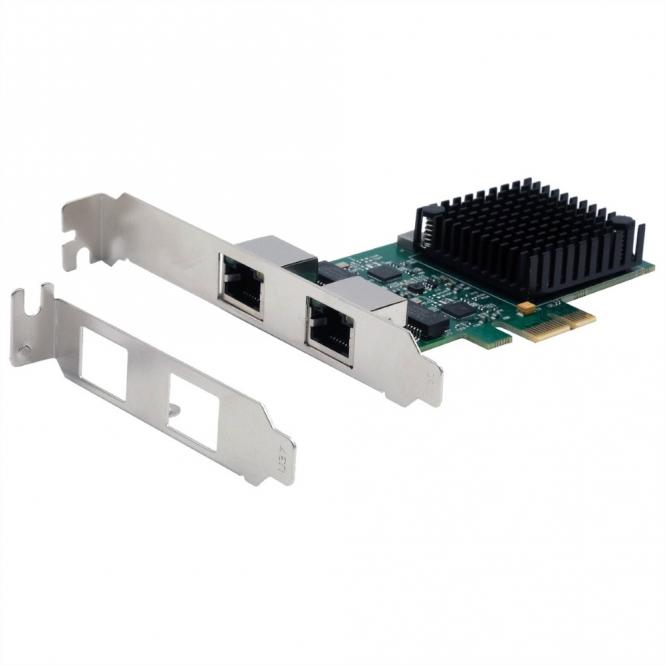 EX-60112 2-Port 2.5Gigabit PCIe Netzwerkkarte 