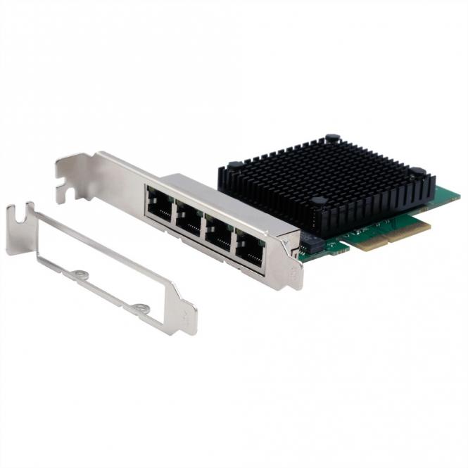EX-60114 4-Port 2.5Gigabit PCIe Netzwerkkarte 