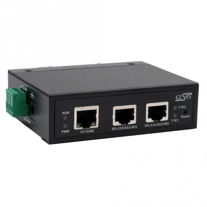 EX-61002 Ethernet zu 2 x Seriell RS-232/422/485 