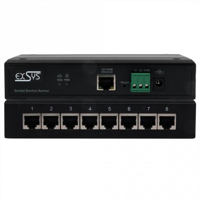 EX-61008 Serial Device Server 8 x Seriell RS-232/422/485 