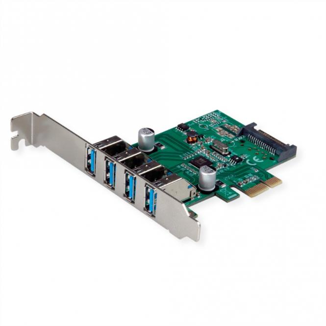 PCI-Express-Karte, USB 3.2 Gen 1, 4 Ports 