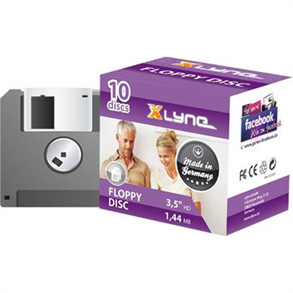 3,5-Zoll HD formatierte Disketten, 1,44MB, 10er Pack 