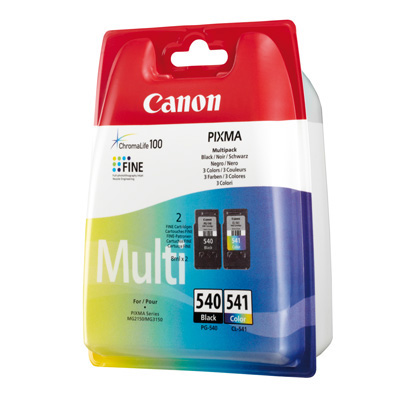 Tintenpatronen PG-540 schwarz u. CL-541 farbig 