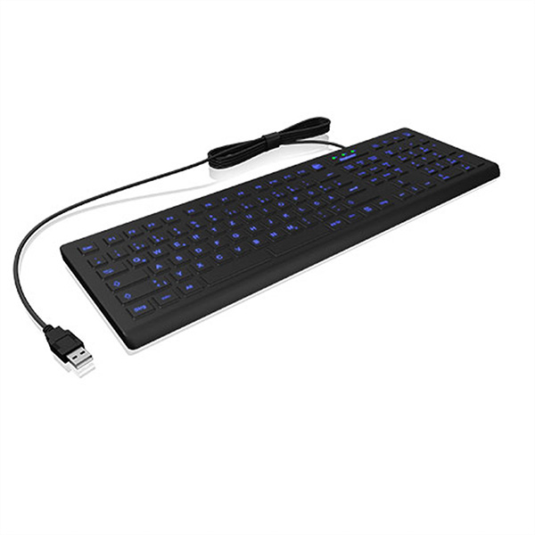 KSK-8031INEL-B Hygienetastatur Full-Size Industrietastatur schwarz 