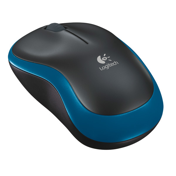 Wireless Mouse, M185, schwarz/blau 