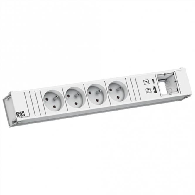 CONI 4xUTE 1xUSB A/C 22W 1xCM 0,2m GST18 RAL9010 