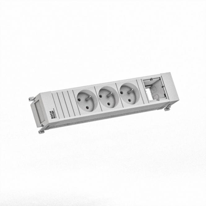 POWER FRAME 3xUTE 1xCM 0,2m GST18 RAL9010 