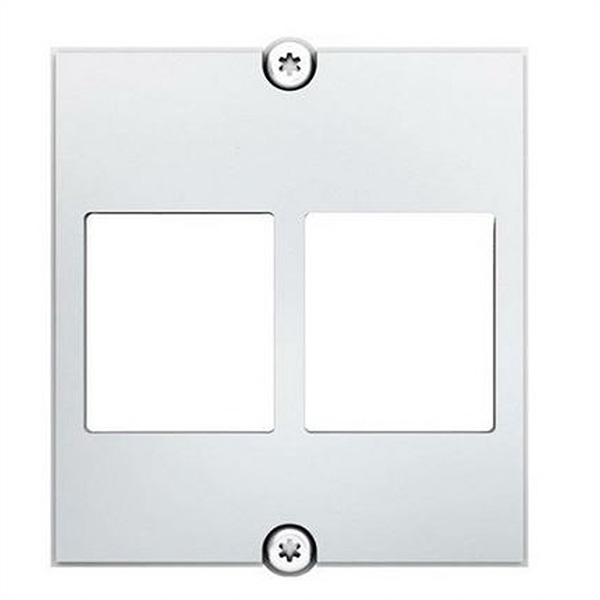 Custom Modul Rahmen, 2x Keystone, weiß 