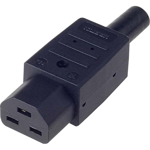 Kaltgerätekupplung IEC320, C21 16A, 250 VAC, 155° 