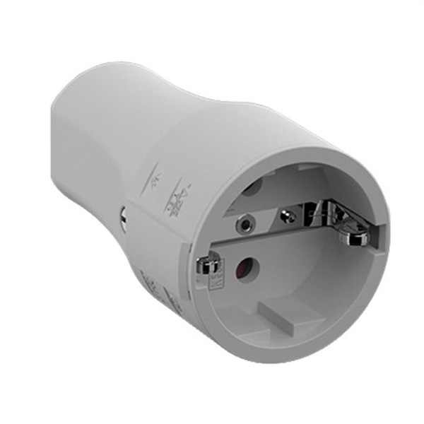 Schutzkontaktkupplung CEE 7/3 16A/250VAC, grau, Montage 
