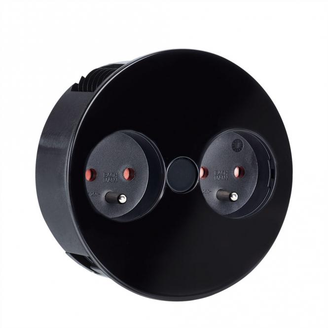 TWIST 2xUTE 2,0m AEH schwarz 30GE seidenmatt, schwarz, 2m 