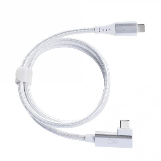 Ochno USB-C Kabel gewinkelt 0,7m silber 