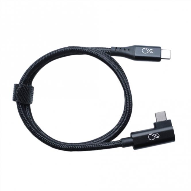 Ochno USB-C Kabel gewinkelt 0,7m schwarz 