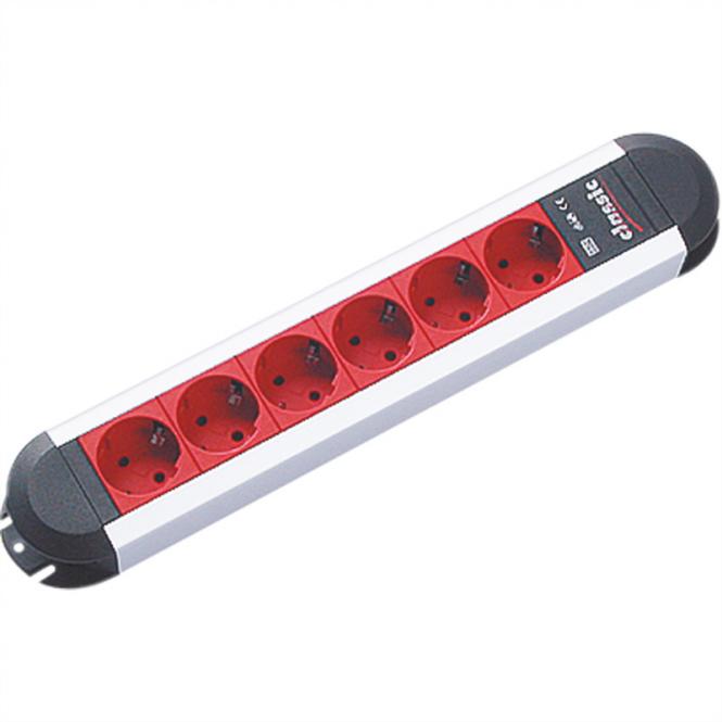 PRIMO 6xCEE7/3 EDV-Rot Strom 2m 