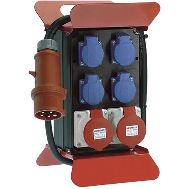 Stromverteiler Stecky 400V CEE, 2x16A 5p400V 4xSchutzkontakt 