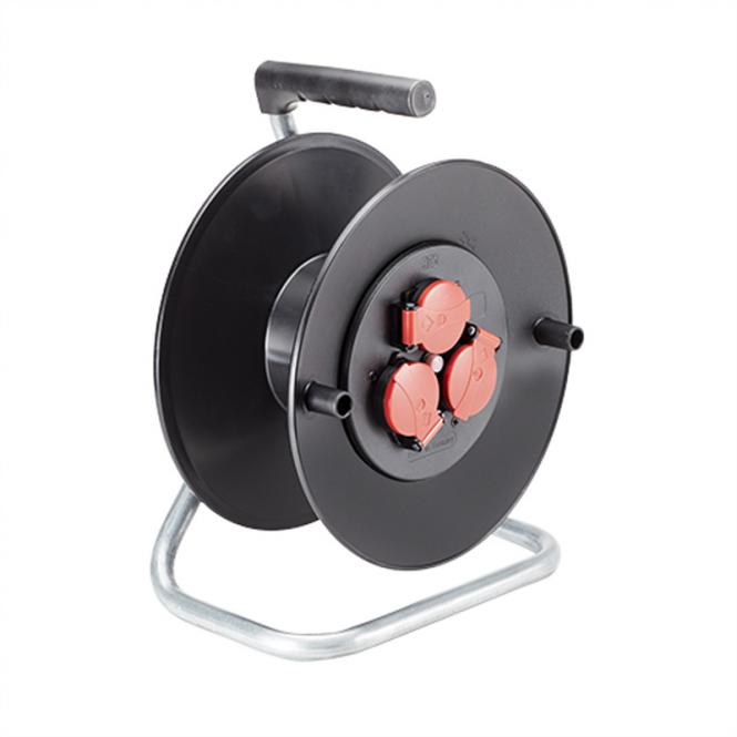 Kunststoff Kabeltrommel 3-fach, ohne Kabel, IP44 