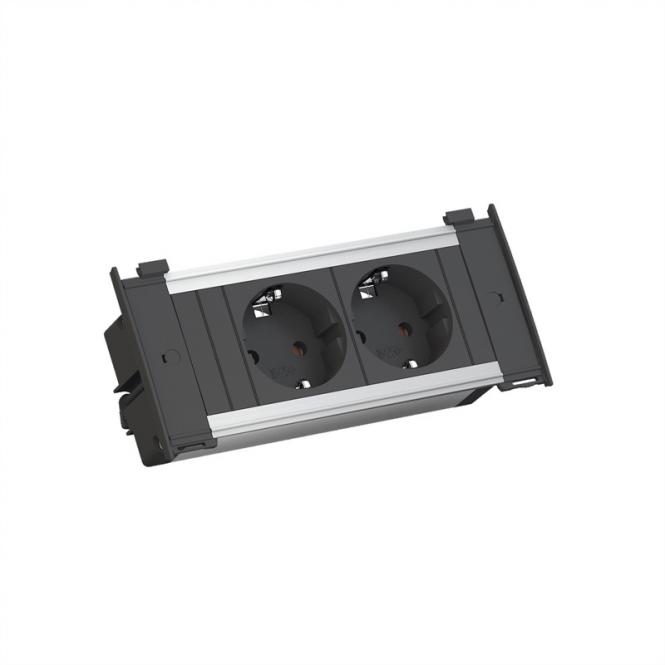 KAPSA X-Small 2x Schutzkontakt, Montagestecker 