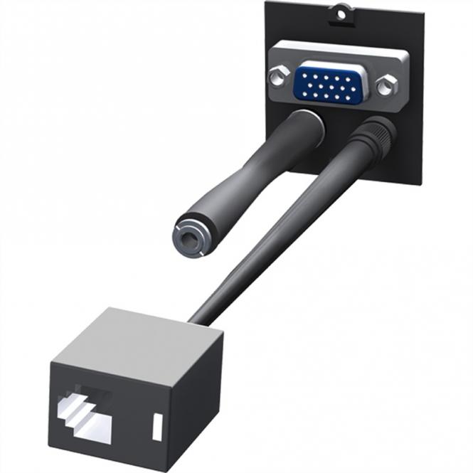 Rahmen 1xVGA+Klinke+Taster BCM -4 Control 