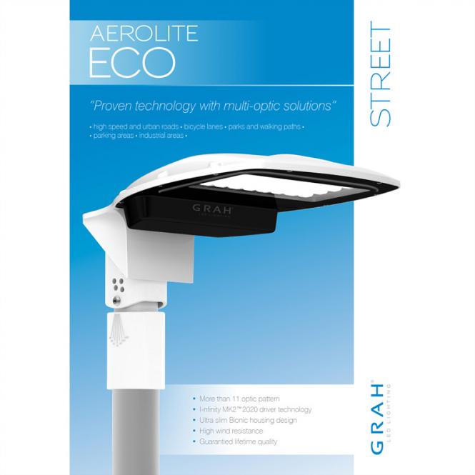 Aerolite ECO M Straßenleuchte, 2.800lm, 21W 