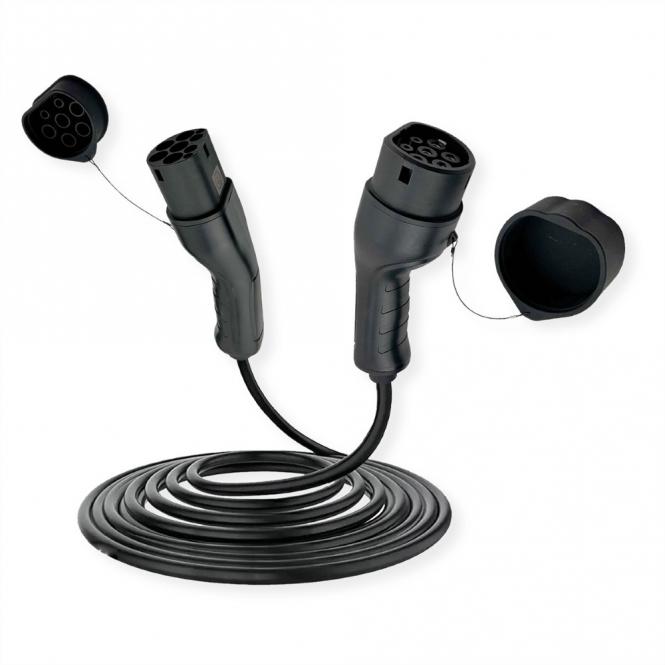 Ladekabel Typ2, 1-phasig, 250VAC (1P+N+E), 32A, 7,4 kW, 7,5m 