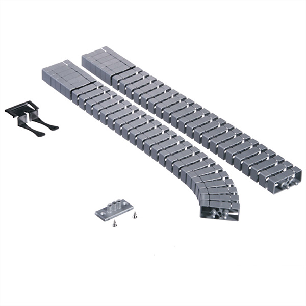 Kabelschlange, FlexII Set, silber, 75cm 