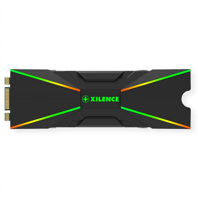 Xilence M2SSD.B.ARGB M.2 2280 SSD PCIe NVMe/SATA Kühler, 3PIN ARGB 5V, Passiv 