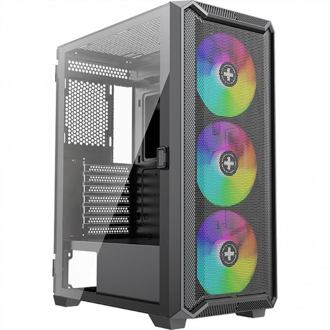 Xilent Blade II X613 RGB Gaming PC Gehäuse, RGB ATX Midi Tower 