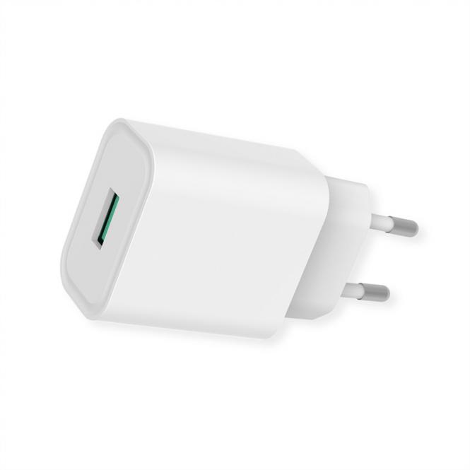 USB Charger mit Euro-Stecker, 1 Port, QC3.0, 18W 