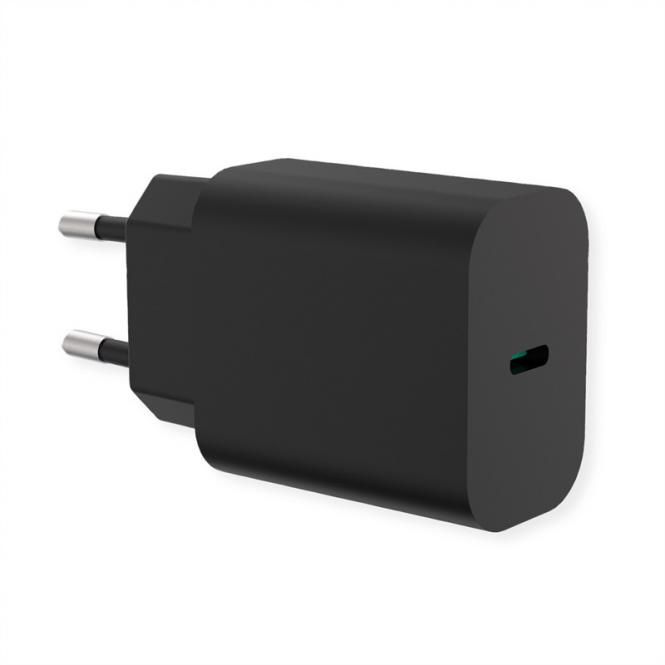 USB Charger mit Euro-Stecker, 1 Port (Typ-C PD), 25W 