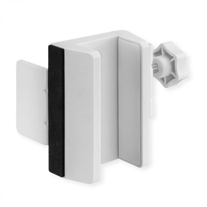 Tischfuß-Klemme für Steckdosenleiste, weiß 