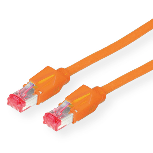 Patchkabel Kat.6 S/FTP, CU 7702 flex LSOH, Hirose TM21, orange, 3,0m 