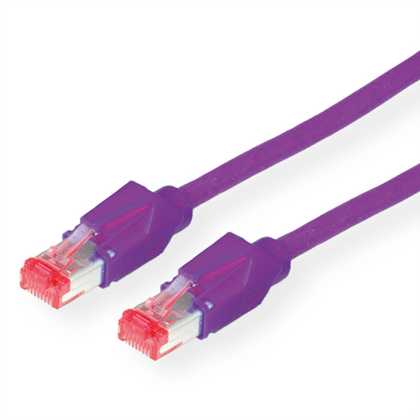 Patchkabel Kat.6 S/FTP, CU 7702 flex LSOH, Hirose TM21, violett, 10,0m 