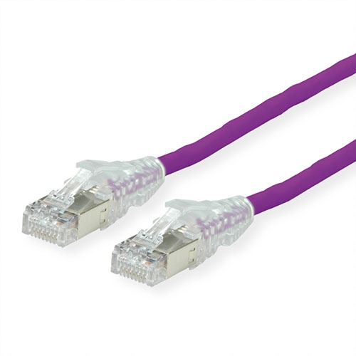 Patchkabel Kat. 6A (Class EA) S/FTP, CU 7702 flex LSOH, AMP v2, violett 