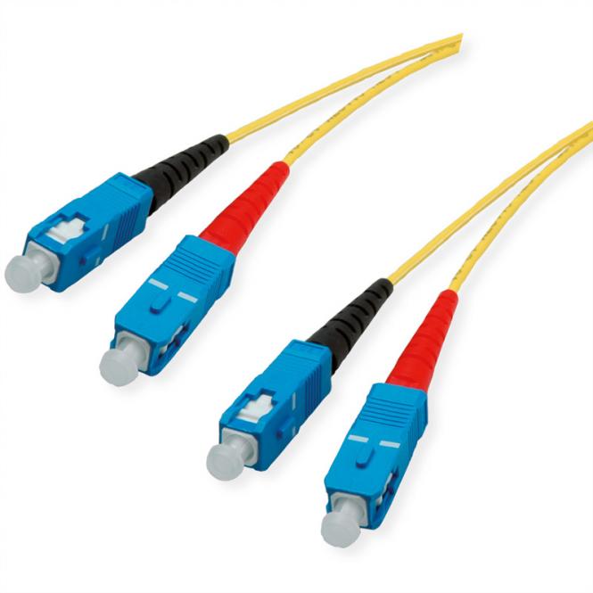 Quality LWL-Kabel Single Mode E9/125µm OS2, SC/SC, gelb, 10m 