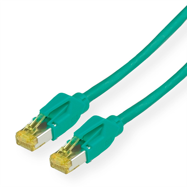 Cordon Cat.6A (Classe EA) S/F, MegaLine F6-90, HiRose TM31, LS0H, vert, 2 