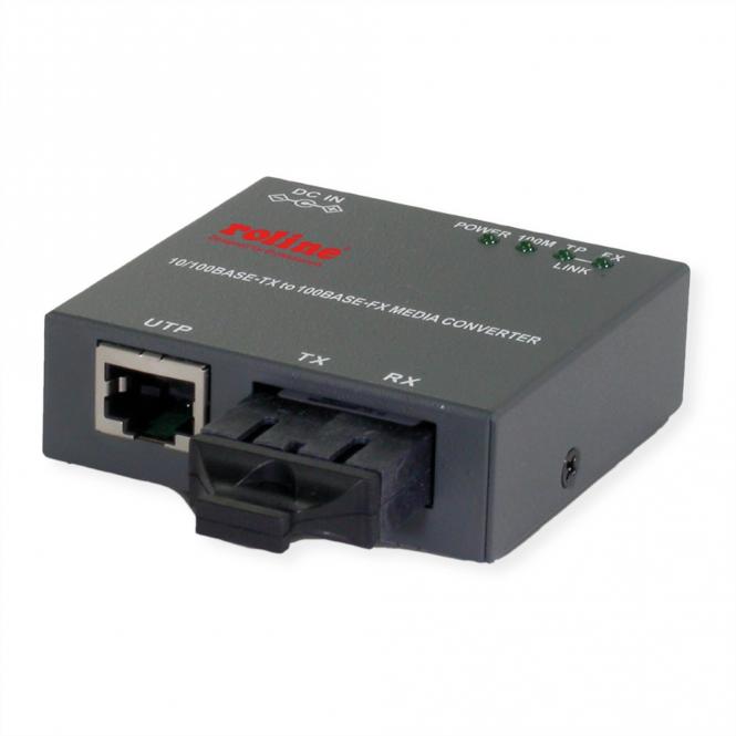 Fast Ethernet Kompakt-Konverter, 10/100Base-TX - 100Base-FX (SC) 