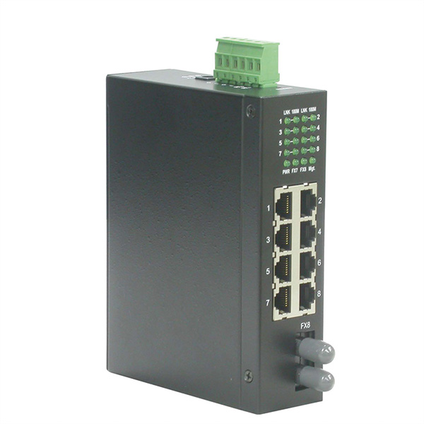 Switch, 7-Port, 1 x ST, unmanaged, Industrie 