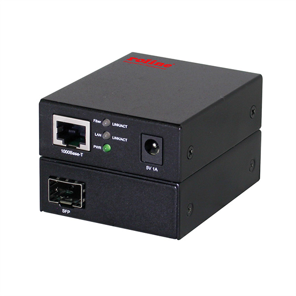 Netzwerk zu Fiber Converter, 10/100/1000Base-T zu Dual-Speed Fiber 