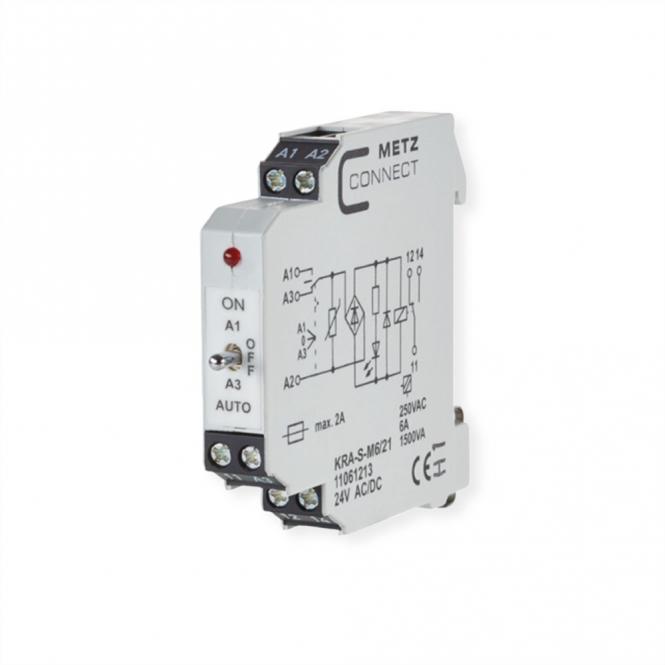 KRA-S-M6/21, 1 Wechsler, 24V AC/DC 