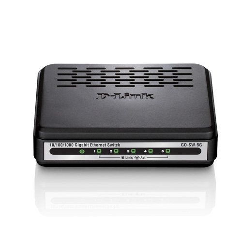 GO-SW-5G/E white 5-Port Gigabit Easy Desktop Switch 