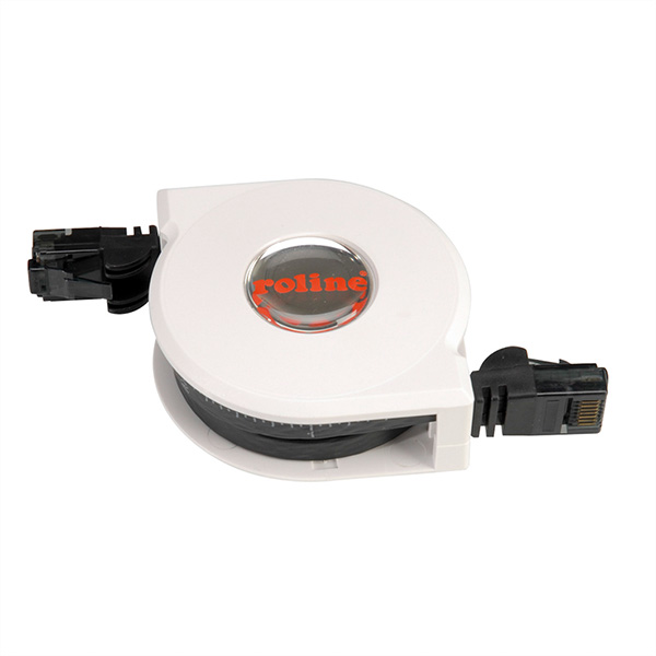 Kabel, UTP, mit Aufrollautomatik, 2m 