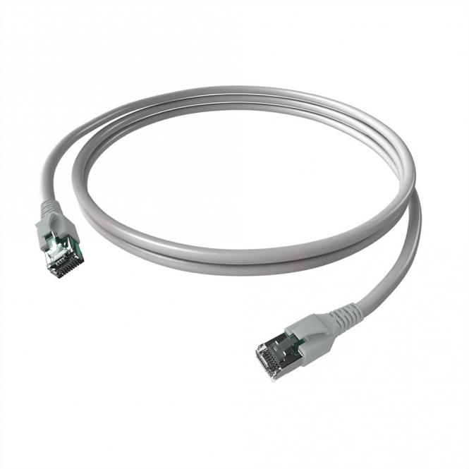 EasyLan FlexBoot Patchkabel Kat.6A, S/FTP, grau, 10m 