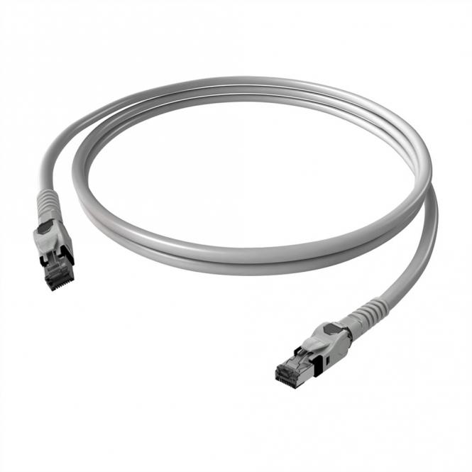 EasyLan VarioBoot Patchkabel Kat.6A, S/FTP, grau, 5m 