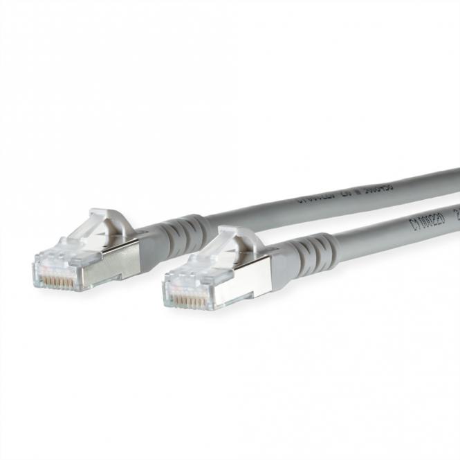 Patchkabel Cat.6A AWG 26, LSOH, grau, 0,3m 