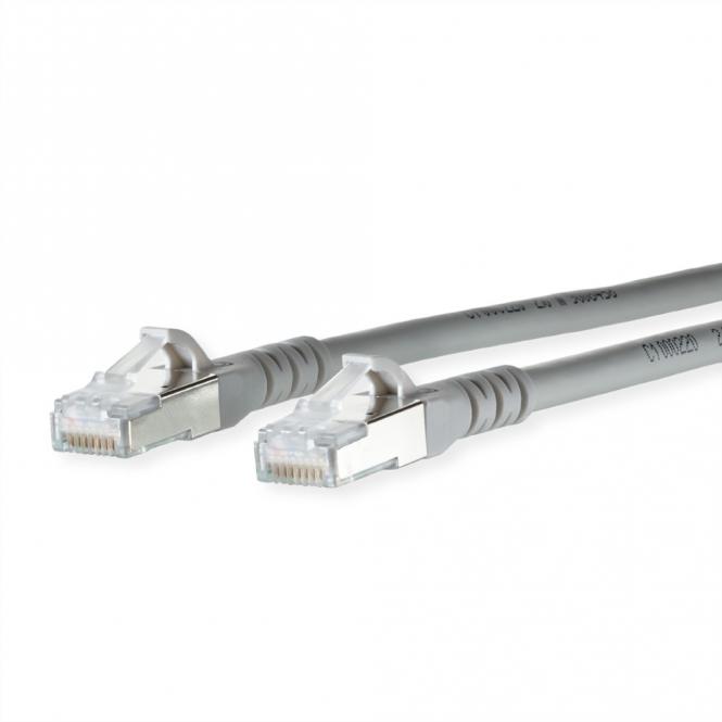 Patchkabel Cat.6A AWG 26, LSOH, grau, 15m 