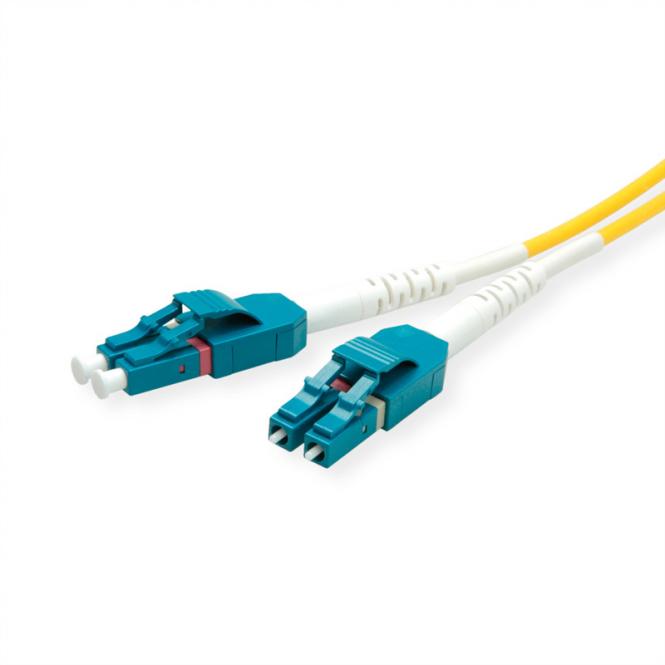 LWL-Kabel Duplex, Single Mode 9/125µm OS2, LC/LC, gelb, 7m 