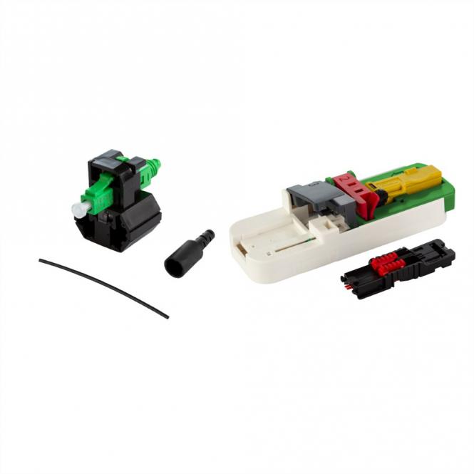 OpDAT FASTHybrid Kit de connecteur LC APC OS2, 20 pièces 
