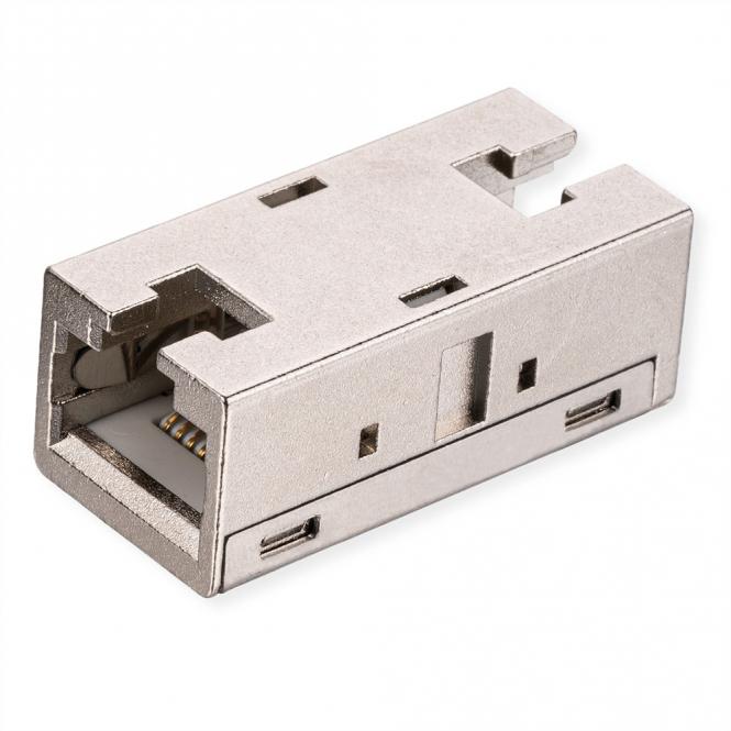 RJ-45 Kupplung geschirmt, Kat.6A (Class EA), Metallgehäuse 