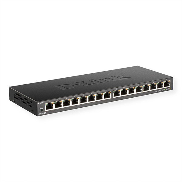 DGS-1016S/E, commutateur Gigabit 16 ports, 10/100/1 000 Mbps, non géré 